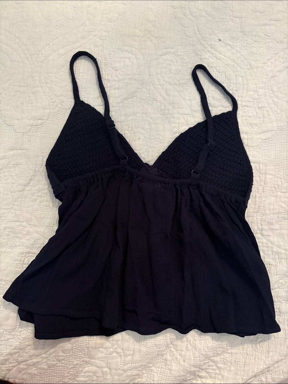 Garage Women's Navy Blue Flowy Tank Top - Picture 3 of 4